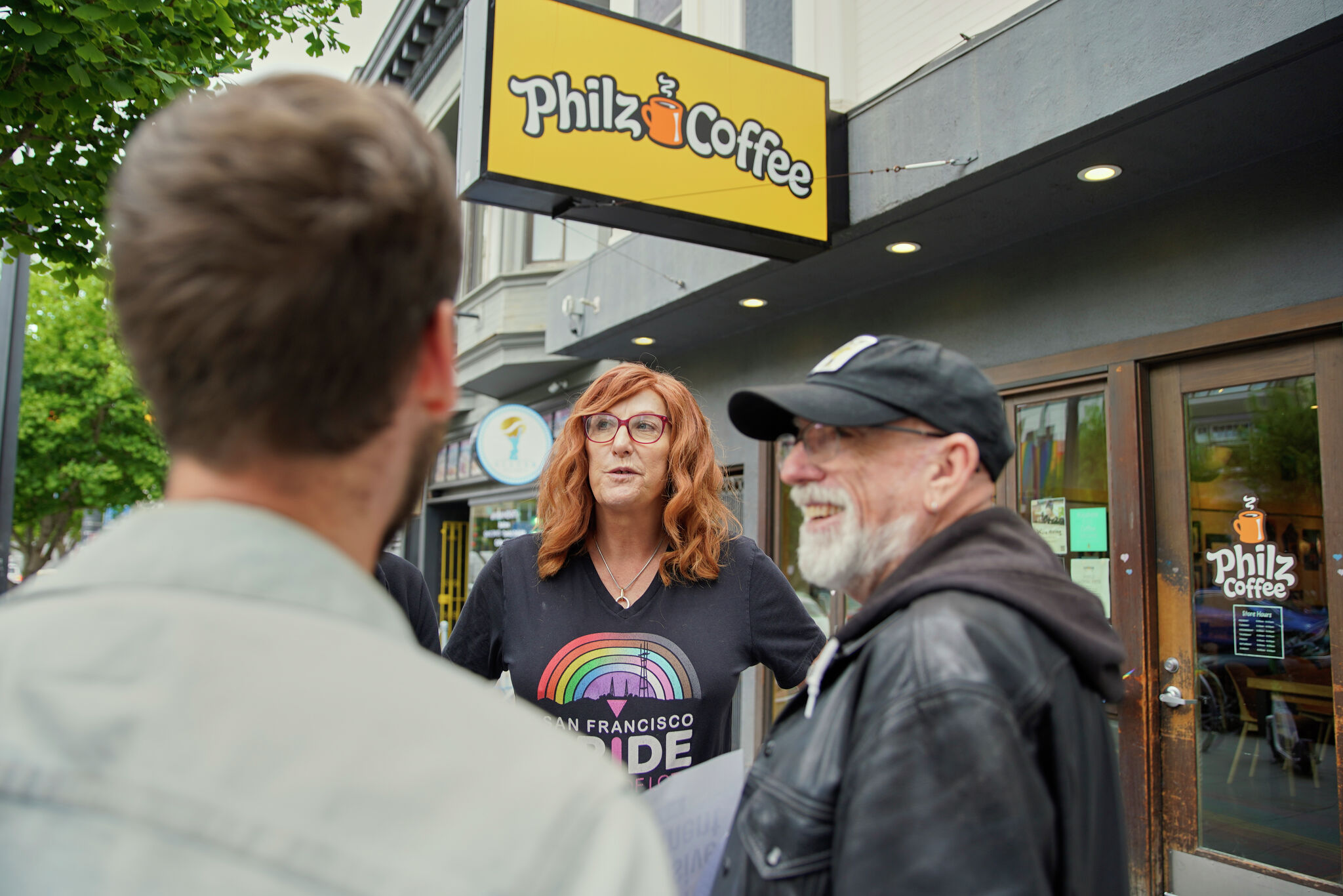 ‘A big slap in the face’: San Francisco protesters rally at Philz over Pride flags - San Francisco Chronicle